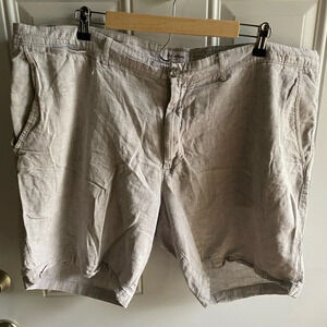 Goodfellow & Co. Linden Shorts Mens 42 Light Grey Slash Pocket 9” Inseam